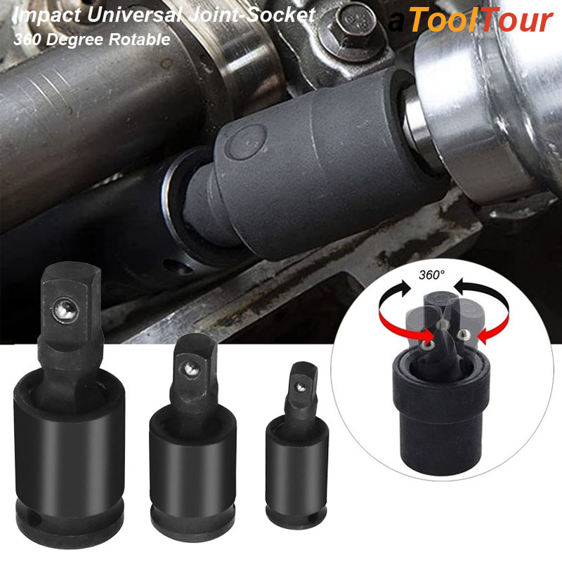 Power Tools Extension - 360 Degree Impact Universal Joint-Socket Swivel