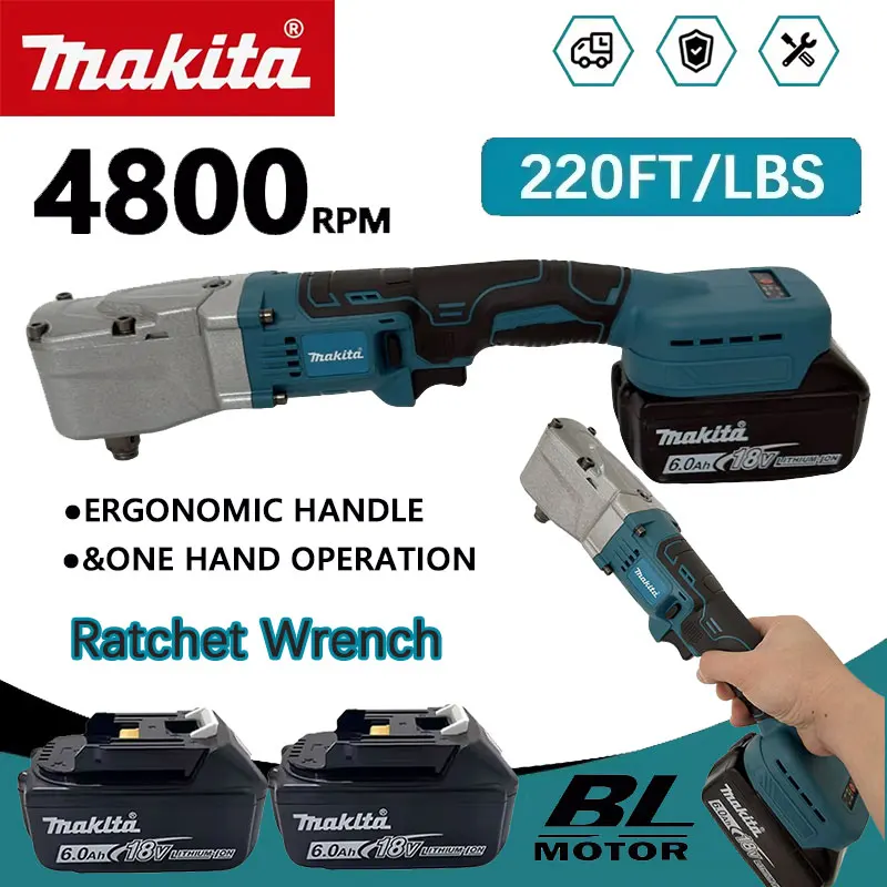 Power Tools Automotive - Makita Brushless Ratchet Wrench 1200NM Electric