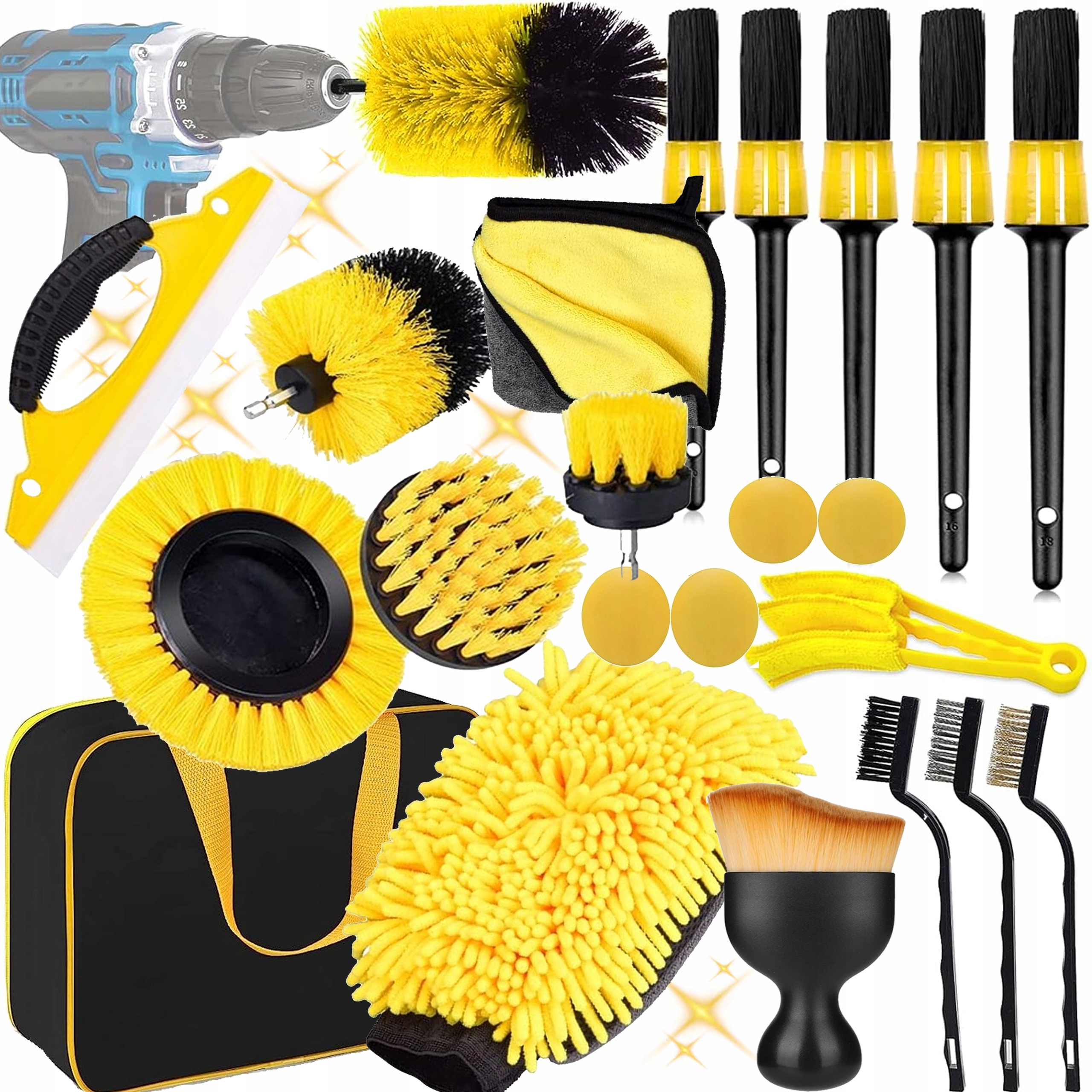 Power Tools Automotive - 20-Piece Drill Brush Tool Kit, Power