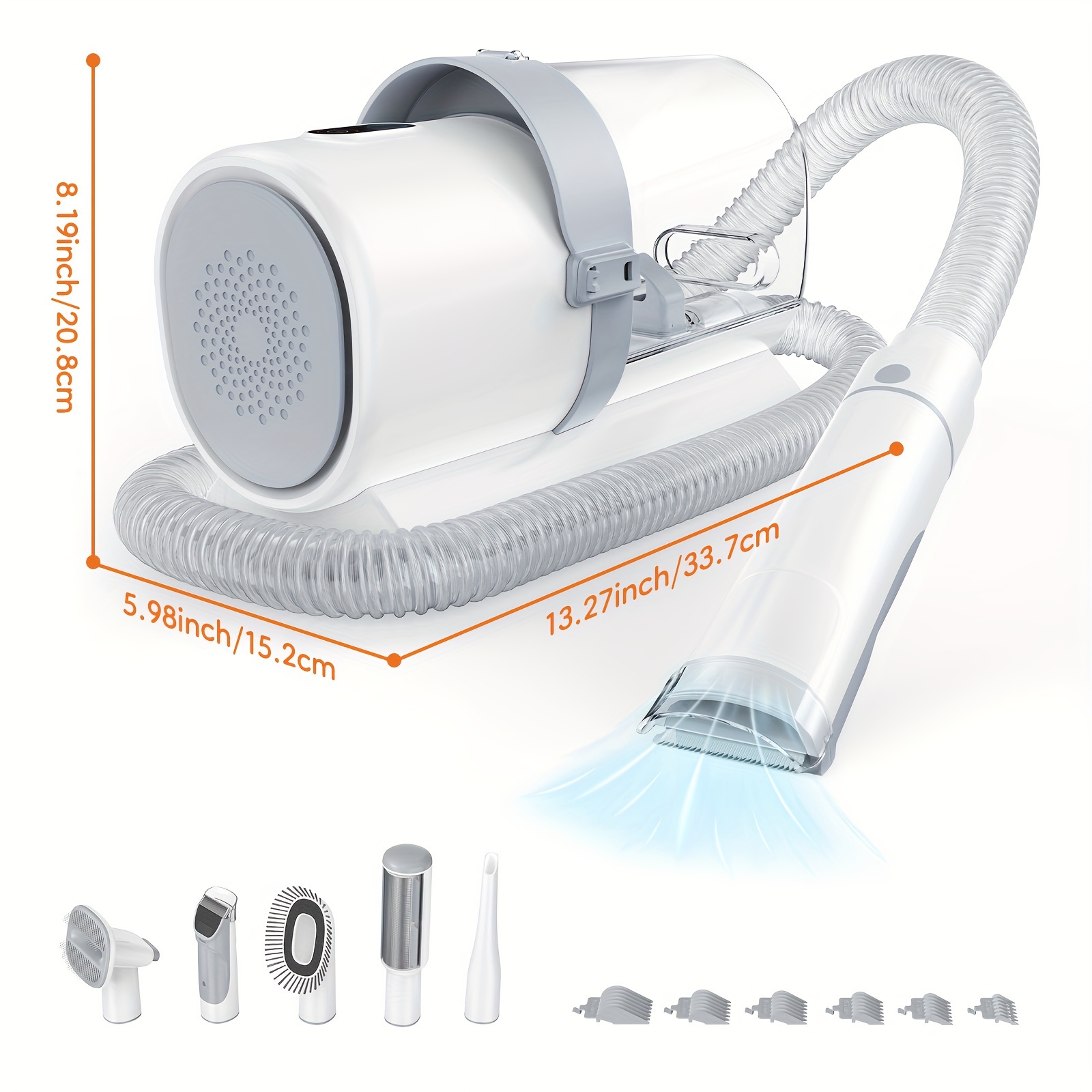 Pet Grooming Vacuum Kit 5 in 1 - Power Tools Vacuum ulasan dan harga