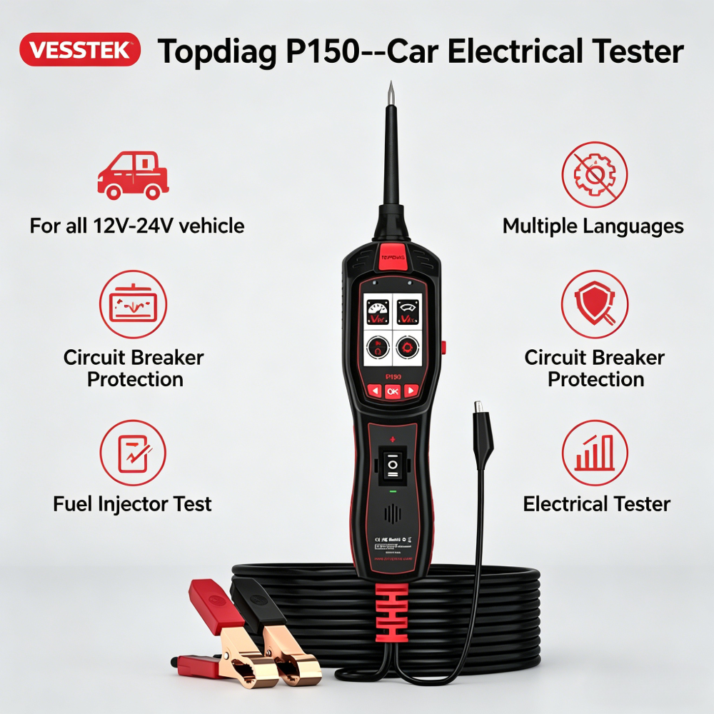 VESSTEK-TopDiag P150 Car Circu - Power Tools Automotive ulasan dan harga
