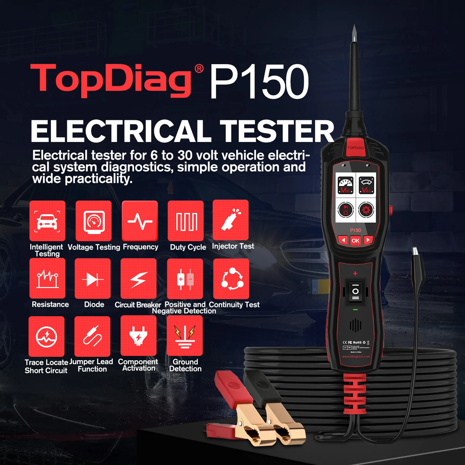 VESSTEK-TopDiag P150 Car Circu - Power Tools Automotive ulasan dan harga