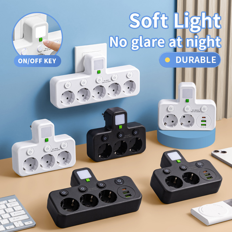 EU Plug Outlet 2-6 Sockets Ele - Power Tools Extension ulasan dan harga