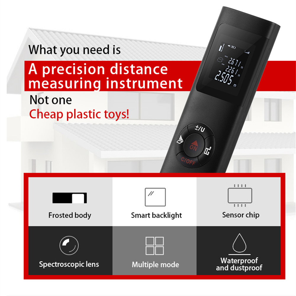 40M Laser Distance Meter Laser - Power Tools In Construction ulasan dan harga