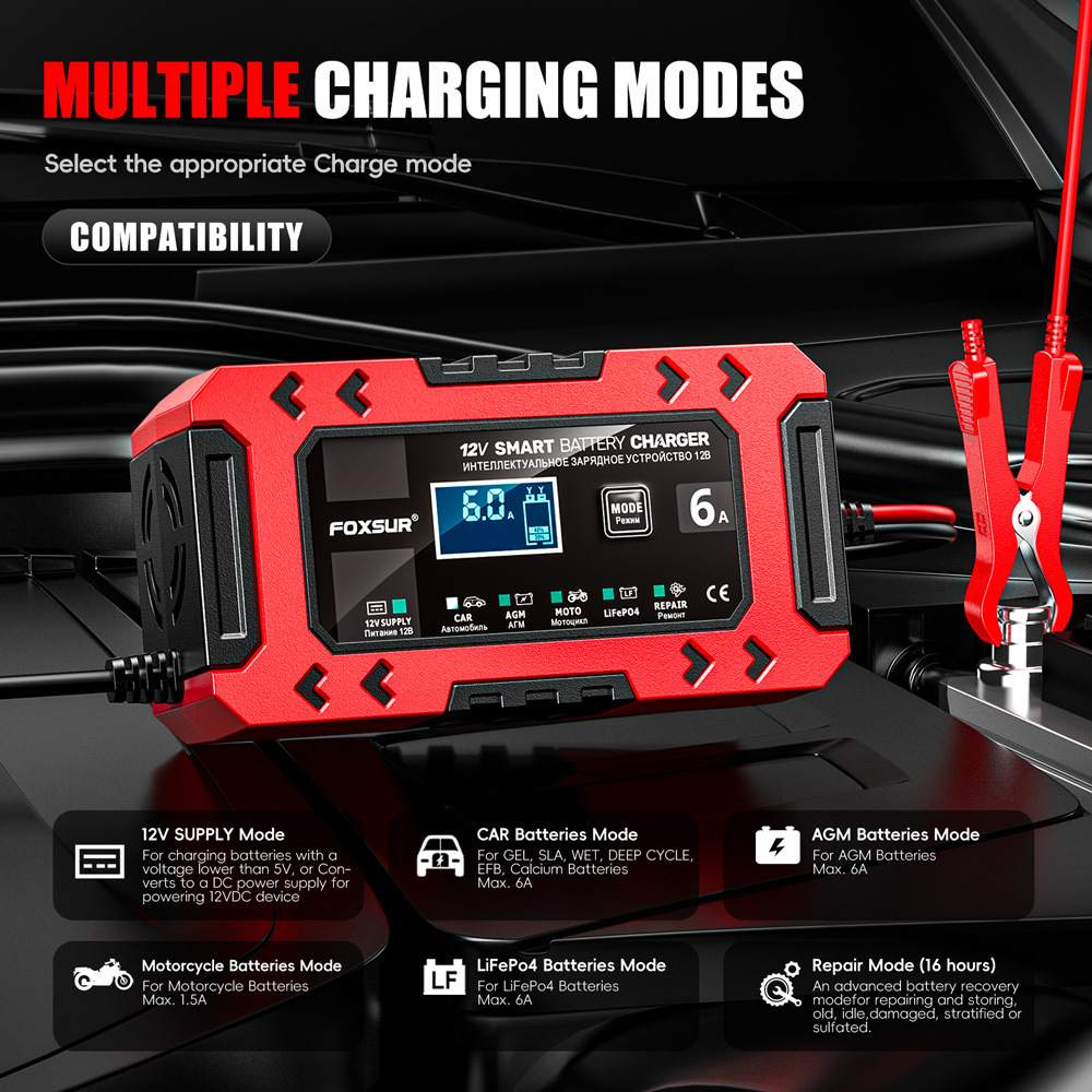 12V6A Intelligent Car & Motorc - Power Tools Battery Repair ulasan dan harga