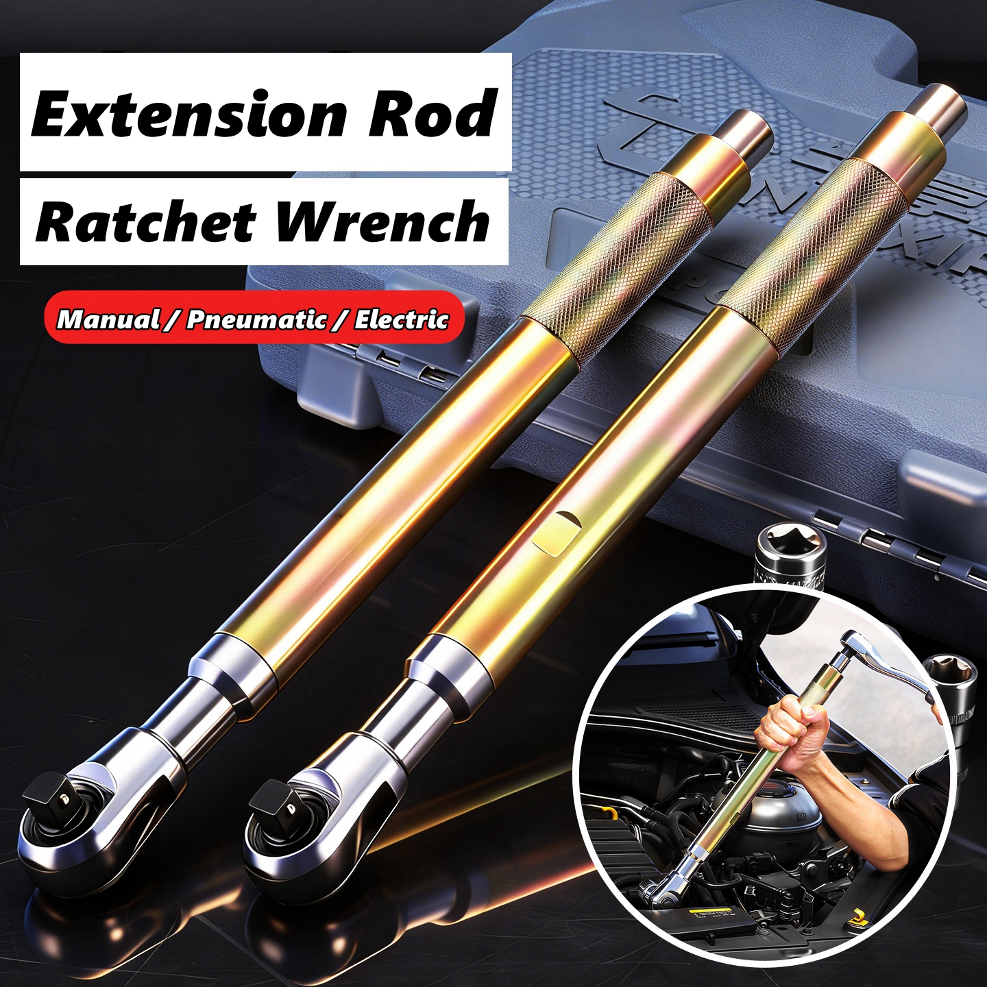 Offset Impact Ratchet Extended - Power Tools Extension ulasan dan harga