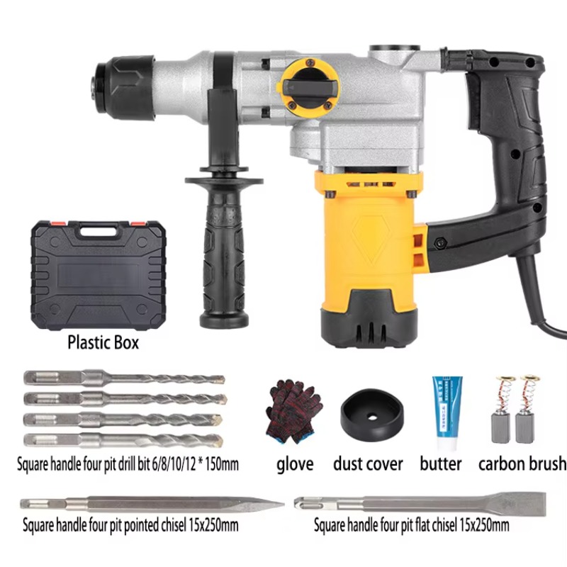 1200W Corded Electric Rotary H - Hammer Drill Sds ulasan dan harga