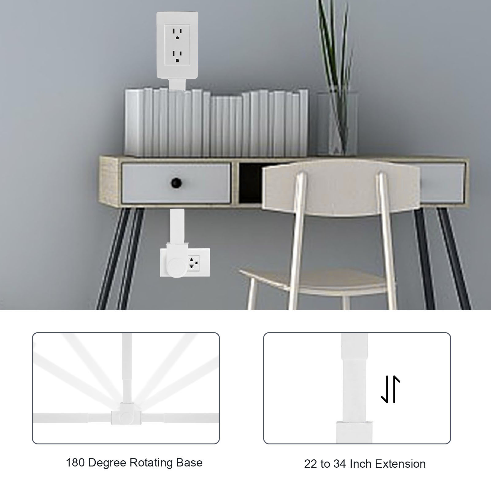 Rotatable Power Strip Flexible - Power Tools Extension ulasan dan harga