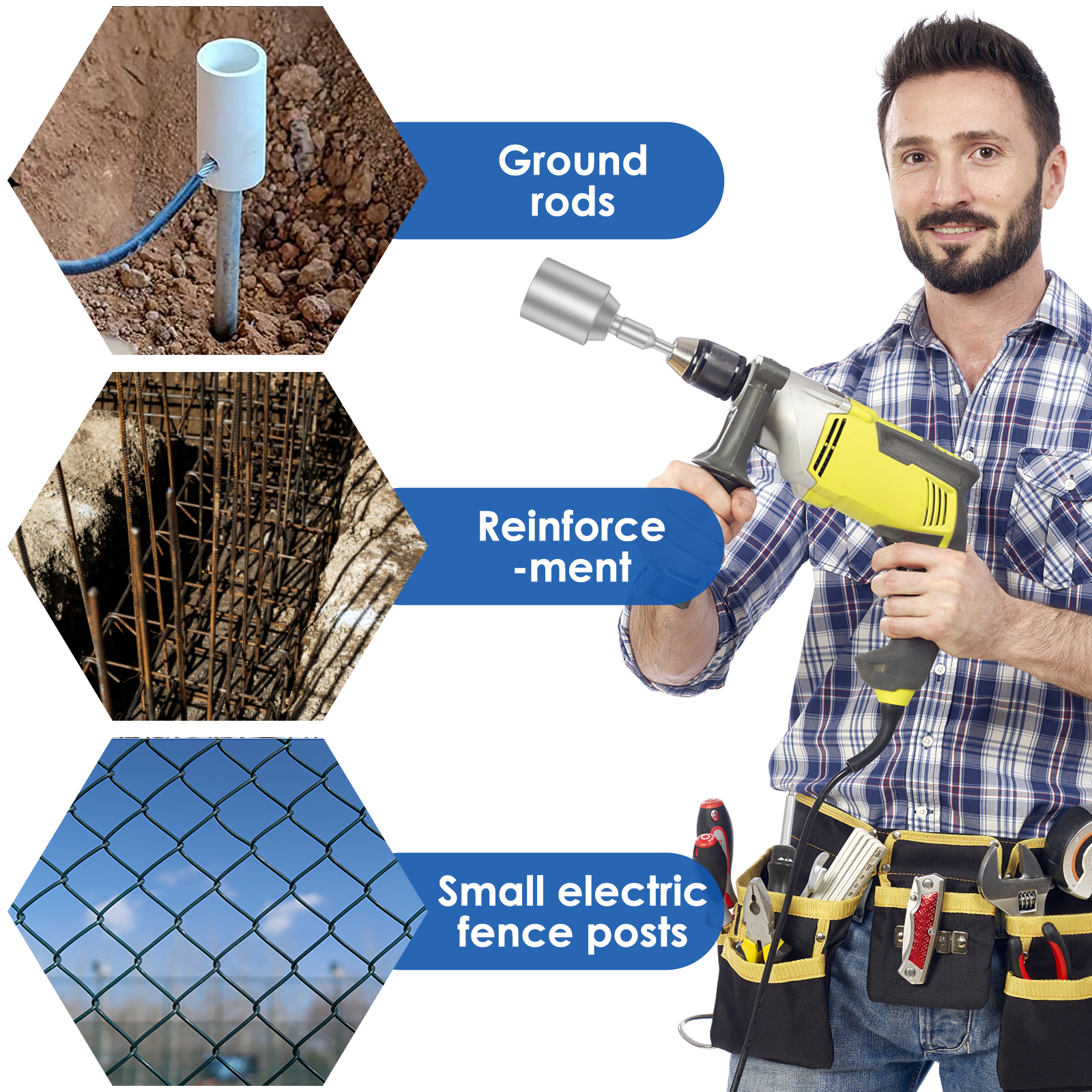 SDS-Plus Ground Rod Driver 30/ - Hammer Drill Sds ulasan dan harga