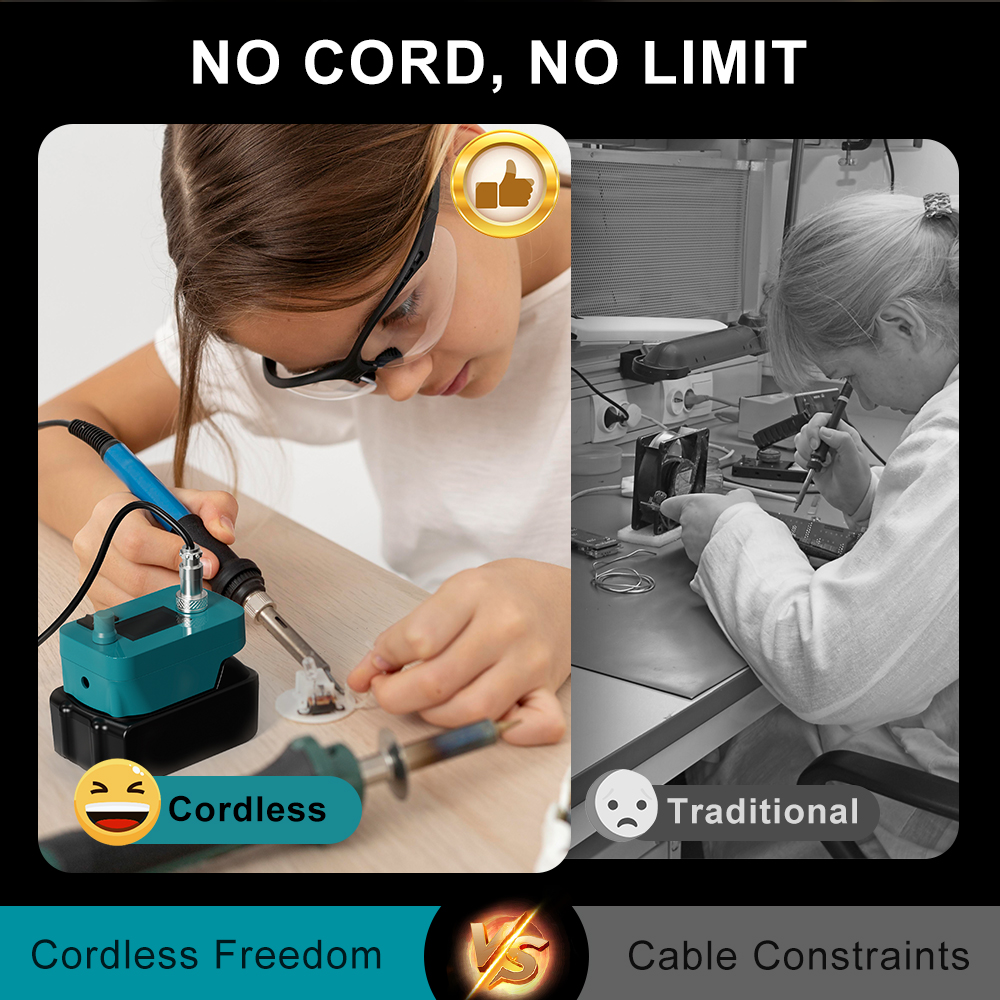 Cordless Electric Soldering Ir - Power Tools Battery Repair ulasan dan harga