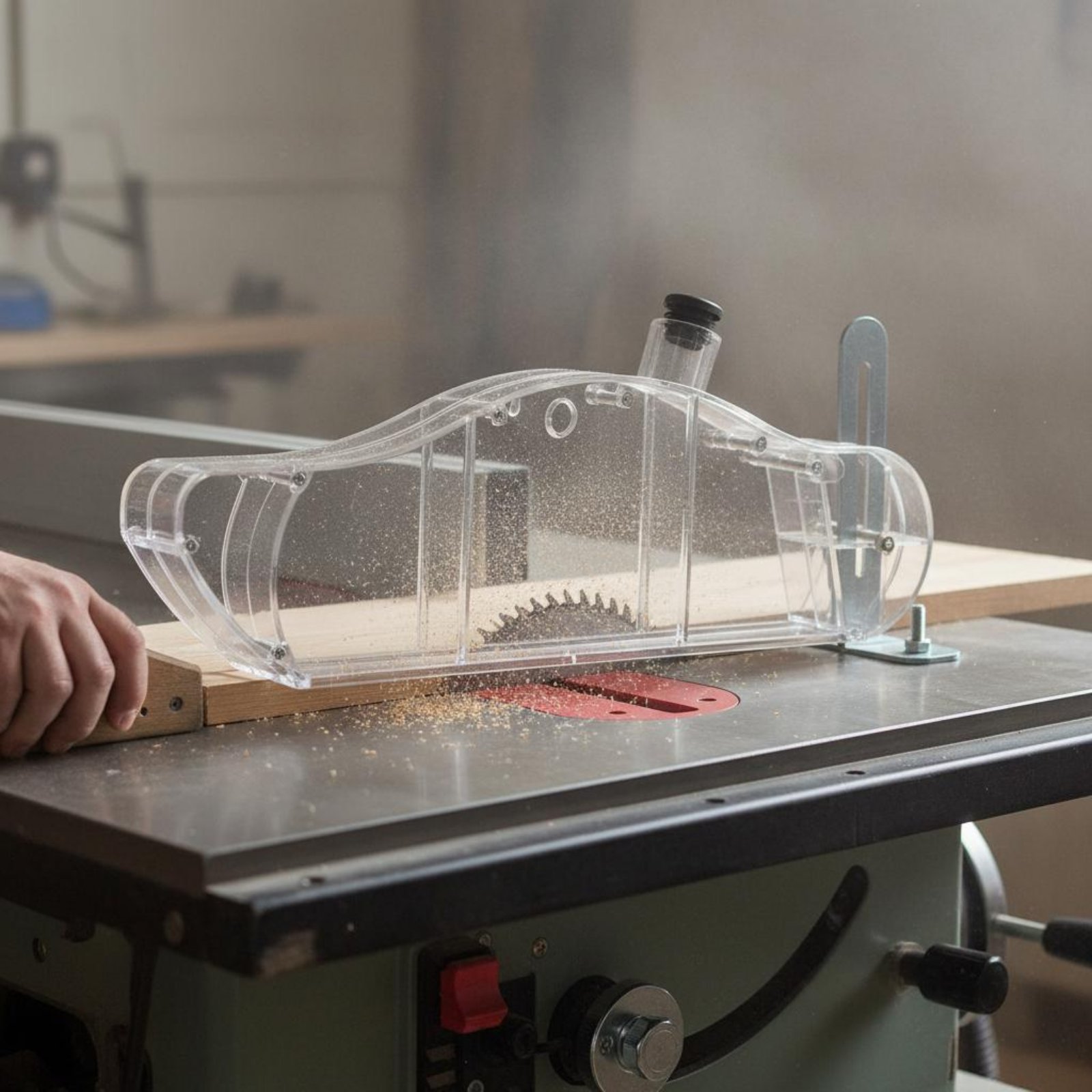 Table Saw Dust Guard Transpare - Power Tools Vacuum ulasan dan harga