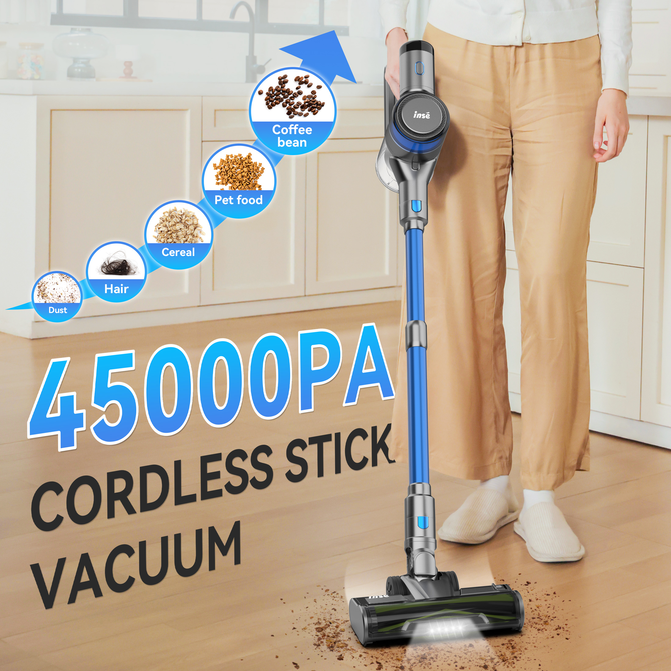 INSE S9X Handheld Stick Vacuum - Power Tools Vacuum ulasan dan harga