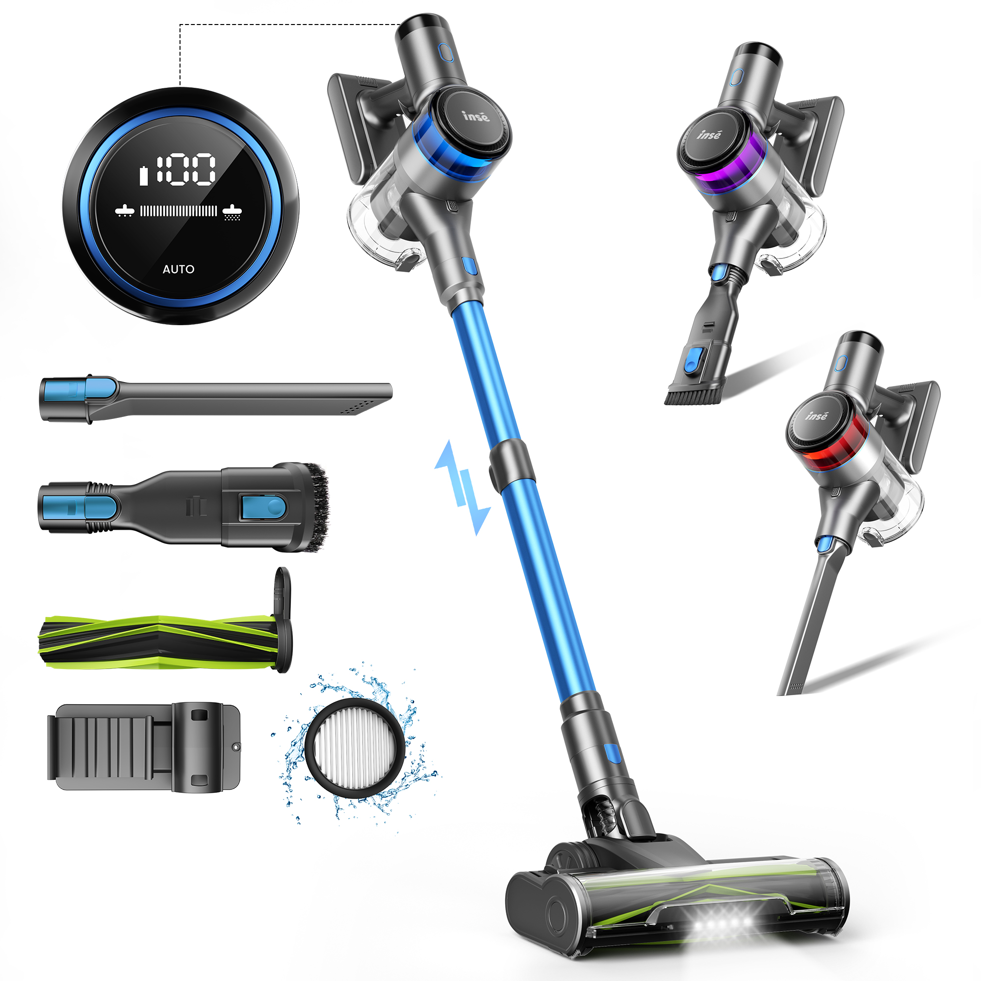 INSE S9X Handheld Stick Vacuum - Power Tools Vacuum ulasan dan harga