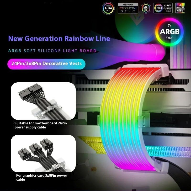 ARGB Chassis Neon Strips 5V Po - Power Tools Extension ulasan dan harga